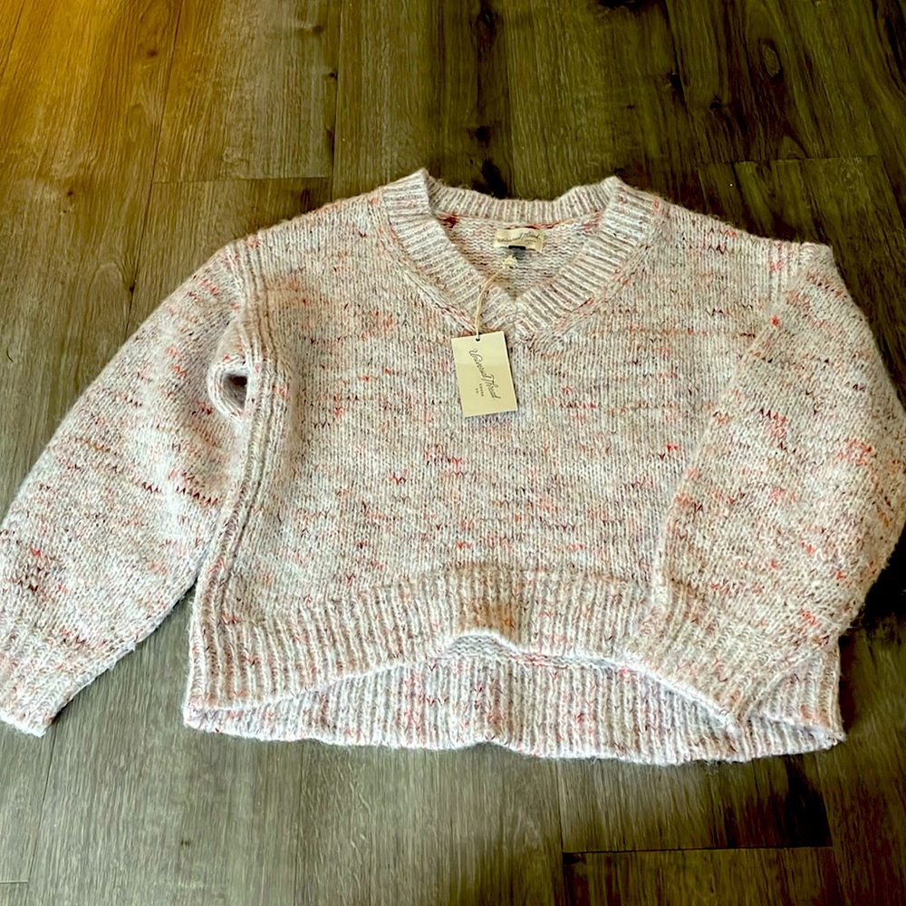 Universal Thread Hi-lo Cropped V-Neck Pullover